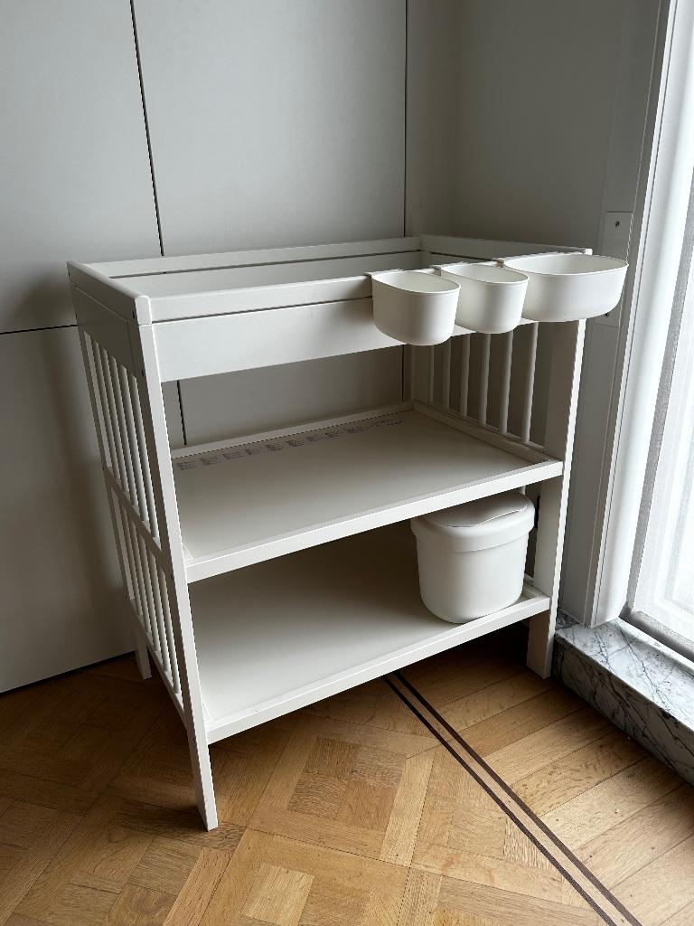 Verzorgingstafel +  toebehoren, Ophalen, 50 tot 70 cm, Zo goed als nieuw, 75 tot 100 cm