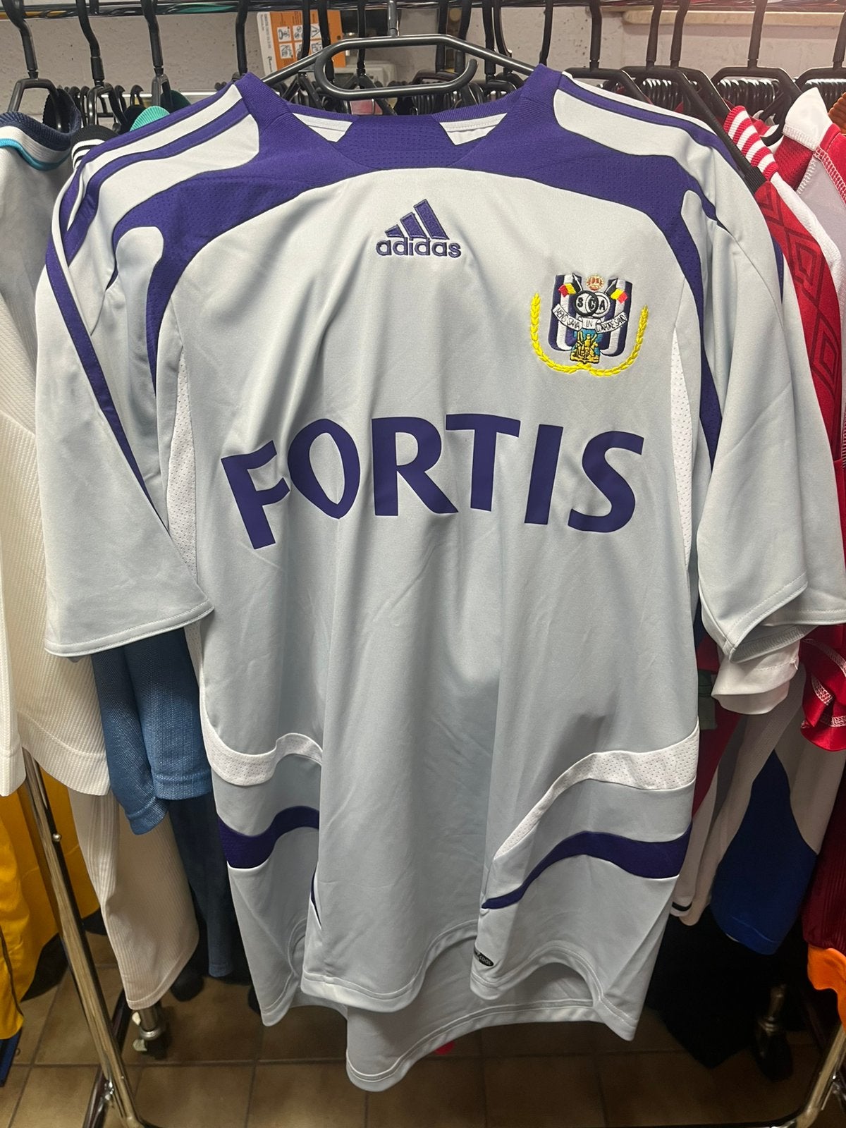 Maillot extérieur du Rsc Anderlecht saison 2007-2008, Enlèvement ou Envoi, Comme neuf