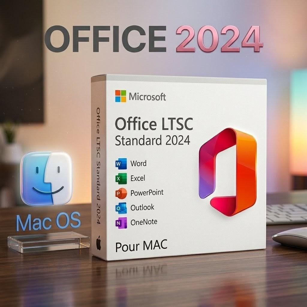 VOOR MAC: Office 2024 LTSC levenslang zonder abonnement, Computers en Software, Verzenden, Word, MacOS
