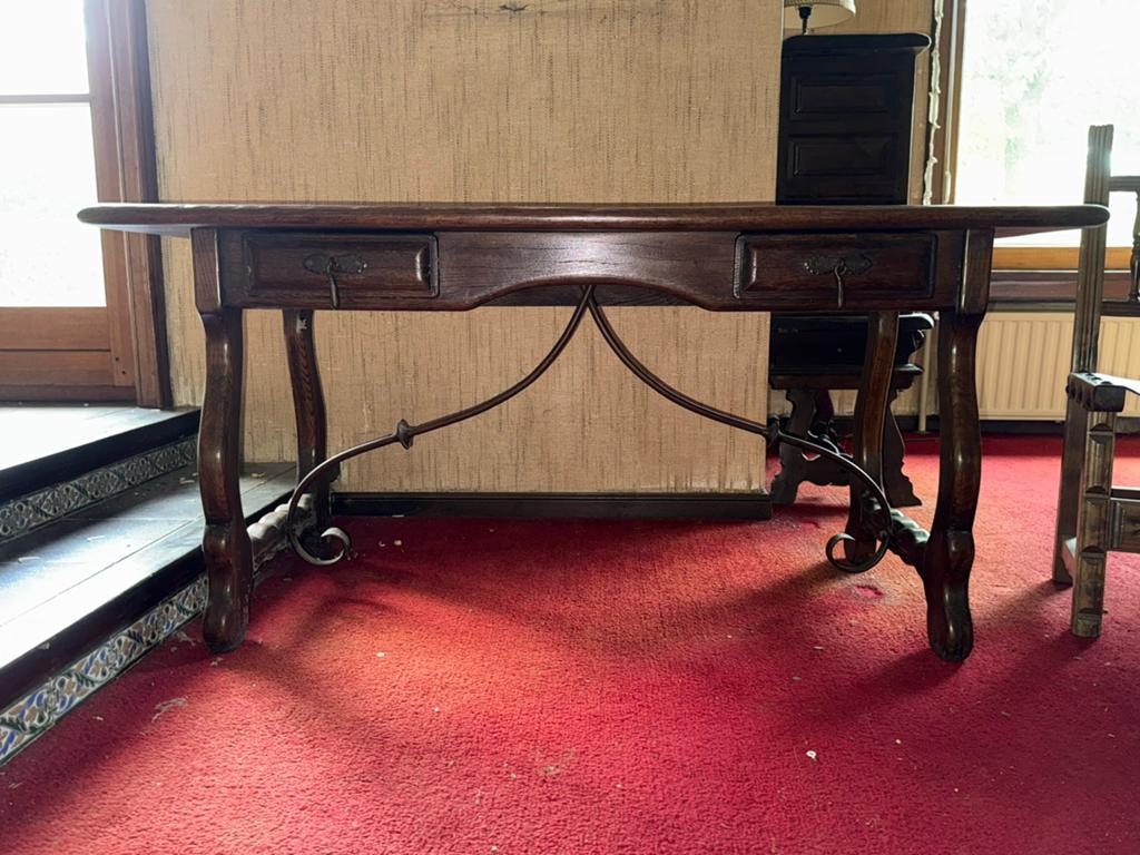 Meuble de bureau entièrement en chêne - ancien, Antiquités & Art, Enlèvement