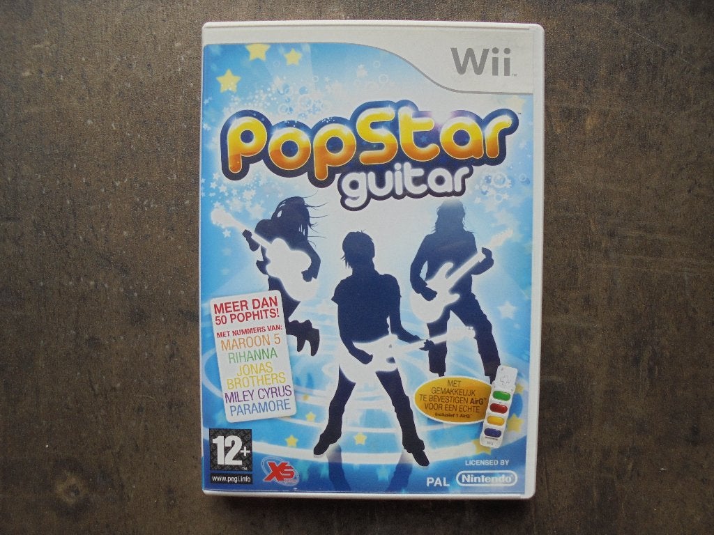 Popstar Guitar voor Wii (zie foto's), Consoles de jeu & Jeux vidéo, Enlèvement ou Envoi, 1 joueur, À partir de 12 ans, Musique