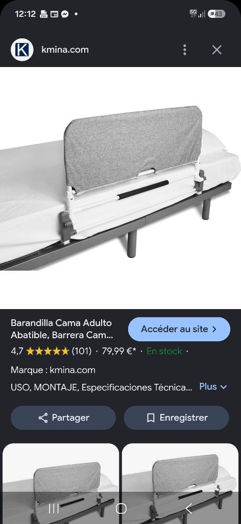 Barrière de sécurité lit, Enfants & Bébés, Enlèvement, Neuf, Barrière de sécurité