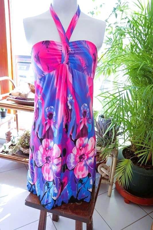 praktisch prachtig bloemen jurk, Kleding | Dames, Overige kleuren, Vintage Dressing, Ophalen of Verzenden, Zo goed als nieuw