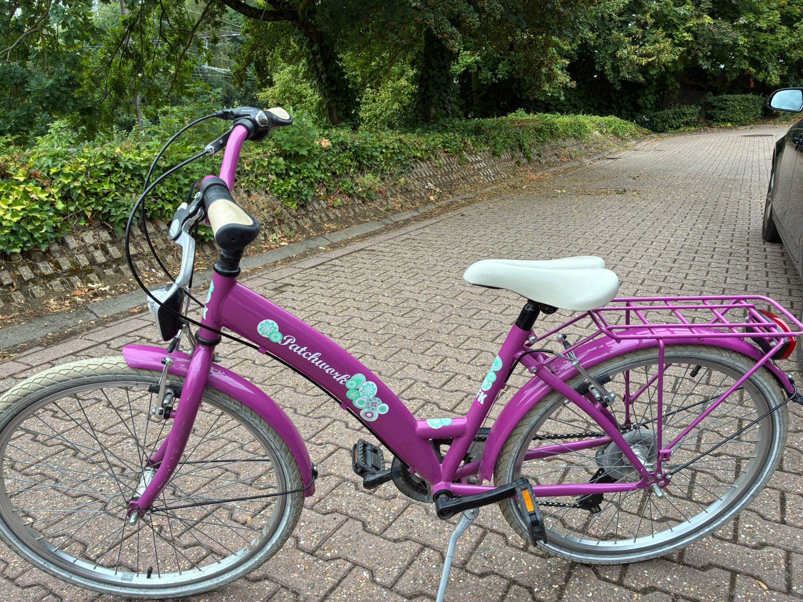 Patchwork meisjesfiets 24 inch, Ophalen, Zo goed als nieuw, 24 inch, Versnellingen
