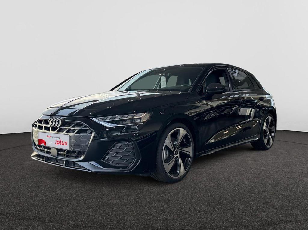 Audi A3 Sportback A3 Sportback 35 TFSI Business Edition S li, Auto's, Audi, Zwart, 131 g/km, Lederen bekleding, Stadsauto