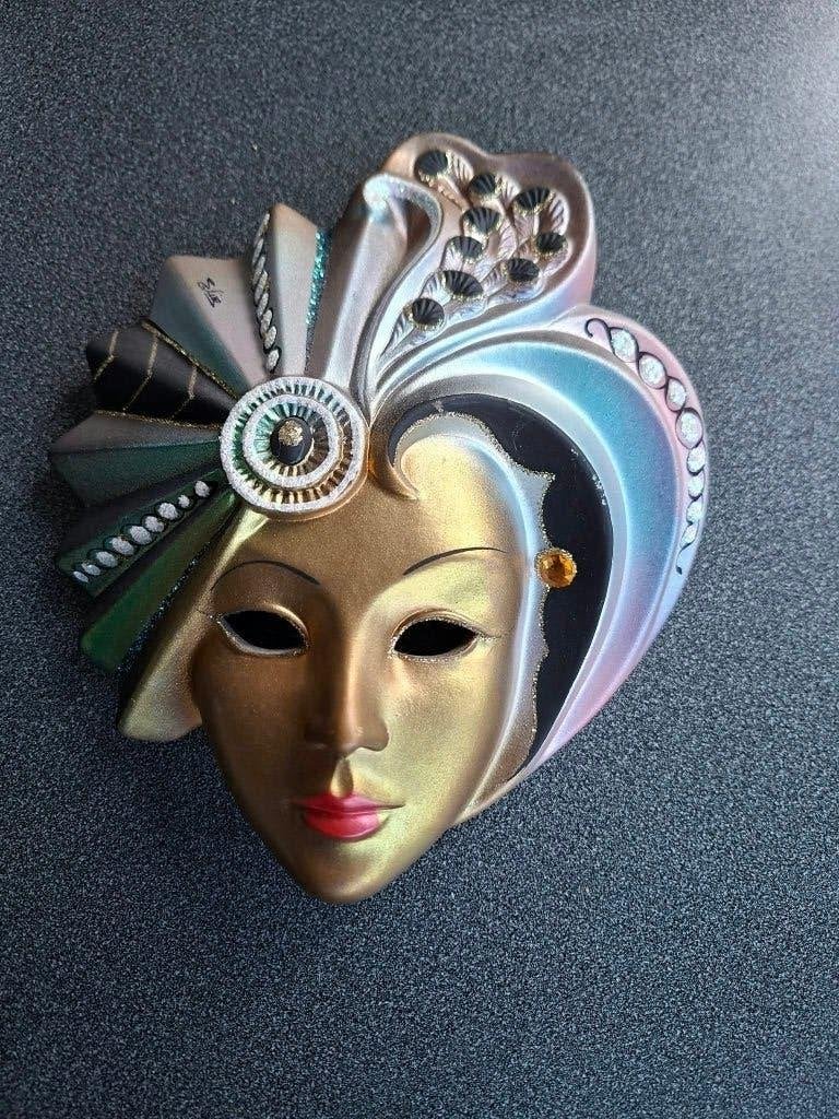 Originele keramische Venetiaanse wandmaskers (2), Ophalen