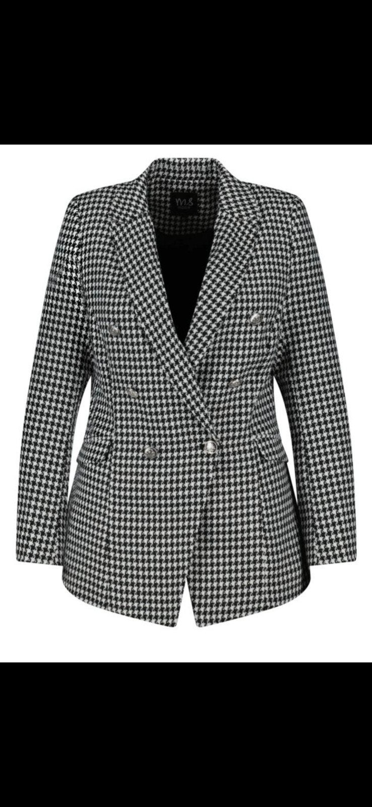 Zwart/wit blazer maat 48 nieuw, Ophalen, Maat 46/48 (XL) of groter, Wit