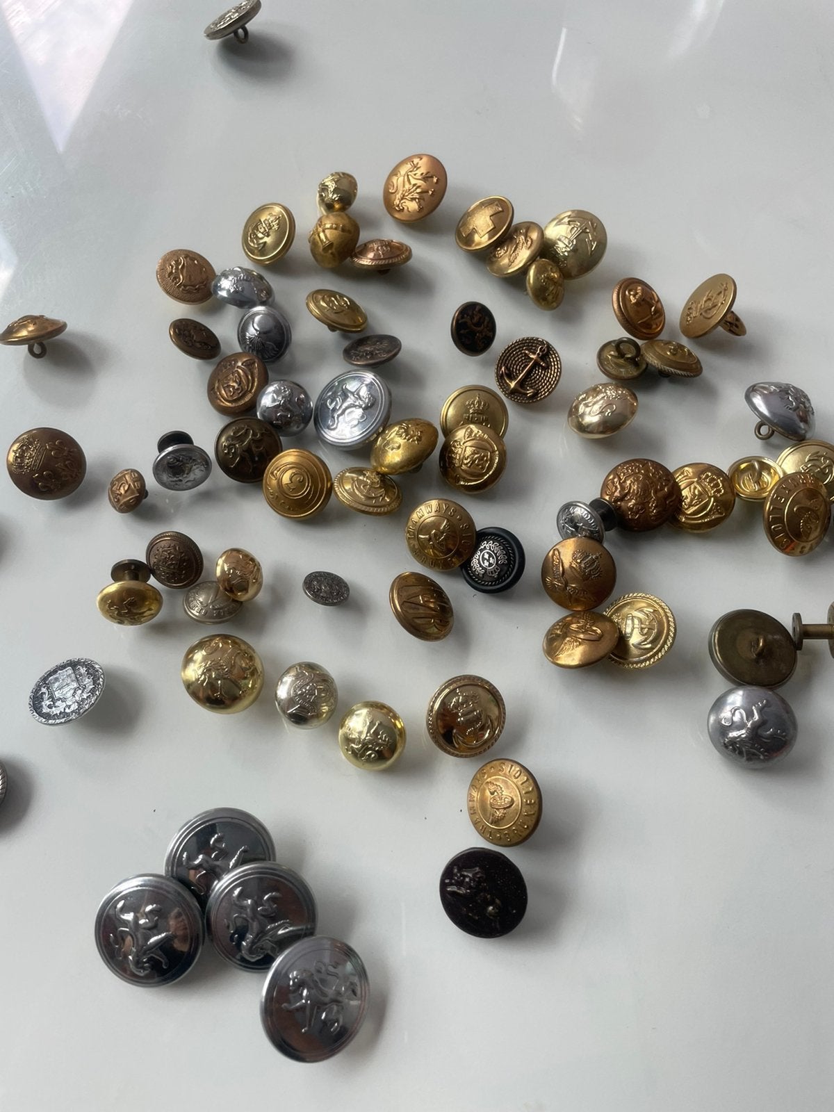 Boutons d’uniforme militaire, Handtassen en Accessoires, Manchetknopen, Gebruikt