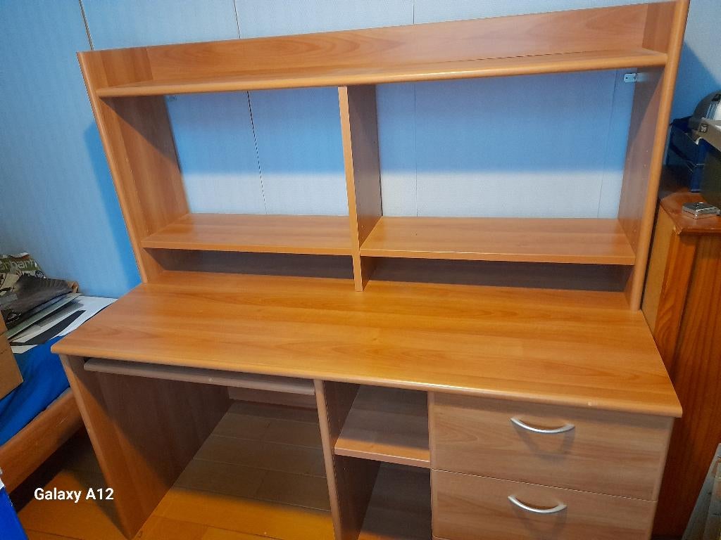 Bureelmeubel, Huis en Inrichting, Bureaus, Ophalen, Spaanplaat of MDF, Bruin, Zo goed als nieuw