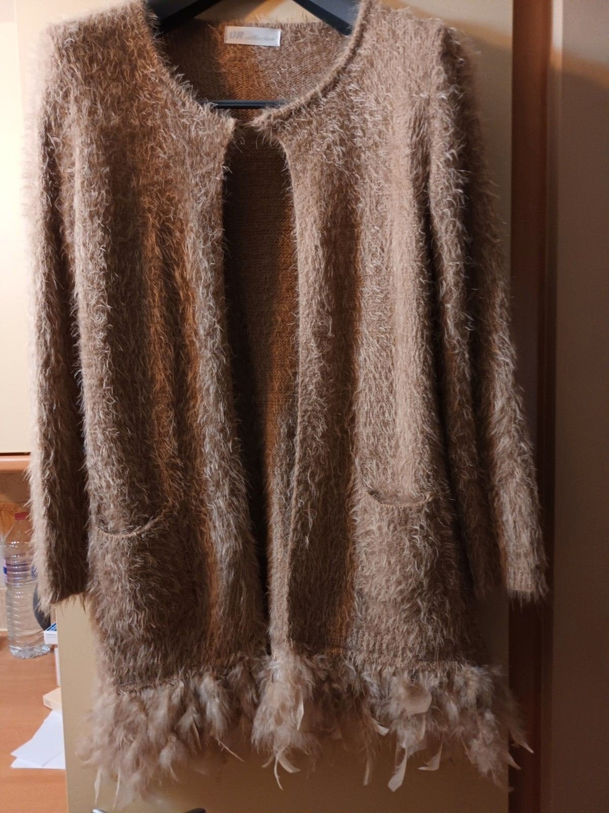 heel mooie vest/cardigan  n, Ophalen of Verzenden, Maat 42/44 (L), Beige