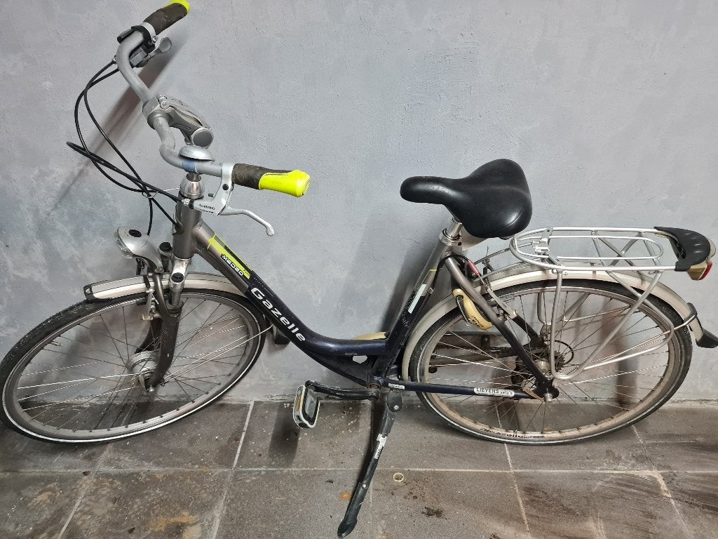 Damesfiets gazelle, Fietsen en Brommers, Fietsen | Dames | Damesfietsen, Ophalen, Gebruikt, Velgrem, Versnellingen