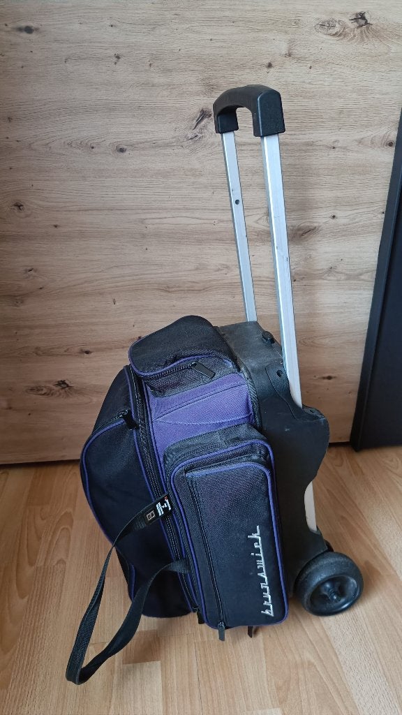 trolley voor 2 bowlingballen, Ophalen, Gebruikt, Tas