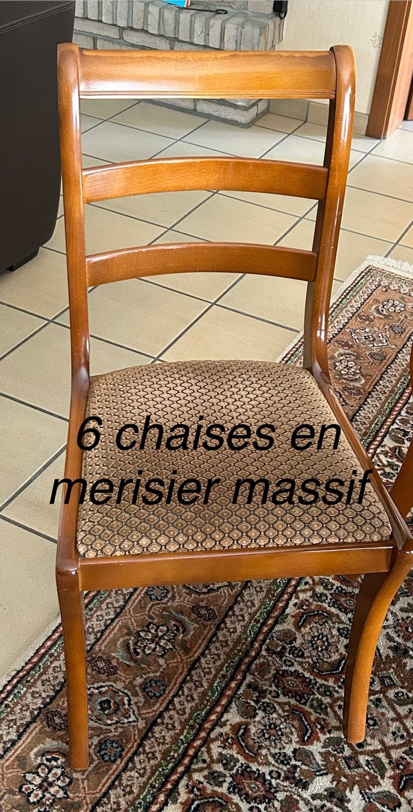 Table de salle à manger et 6 chaises, Maison & Meubles, Salles à manger complètes, Enlèvement, Comme neuf, Contemporain, 6 à 8 chaises