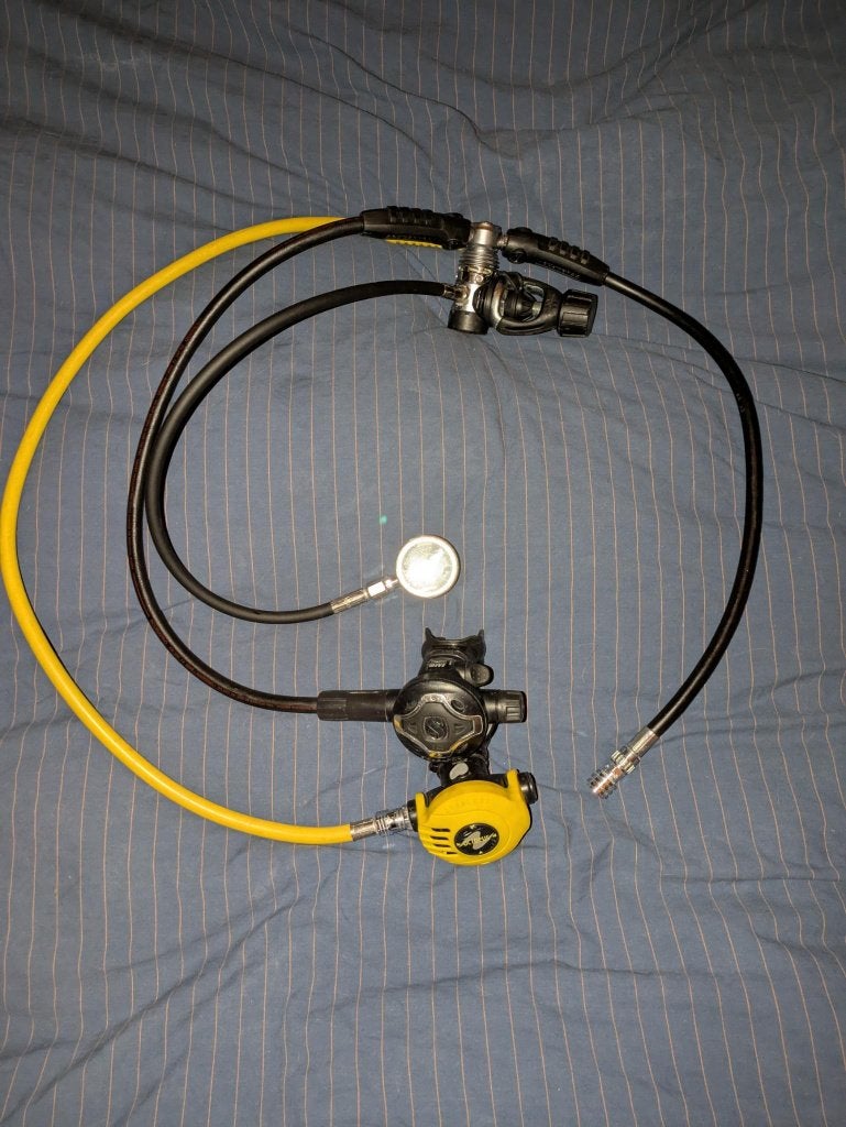 Volledige Ademautomaat / regulator set, Sports nautiques & Bateaux, Enlèvement, Utilisé, Autres types
