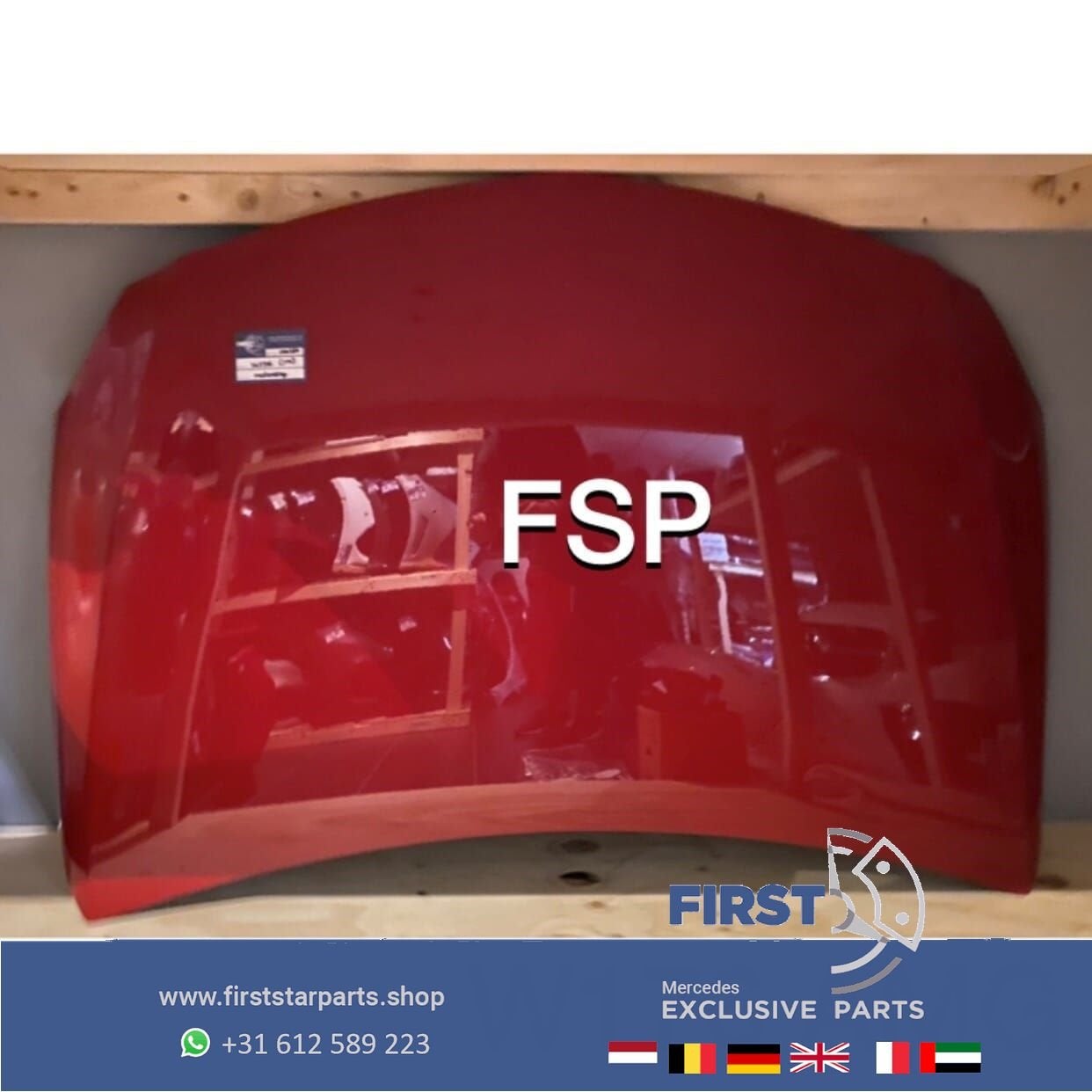 W176 FACELIFT AMG VOORKOP ROOD Mercedes A Klasse 2015-2018 F, Utilisé, -, Avant, -