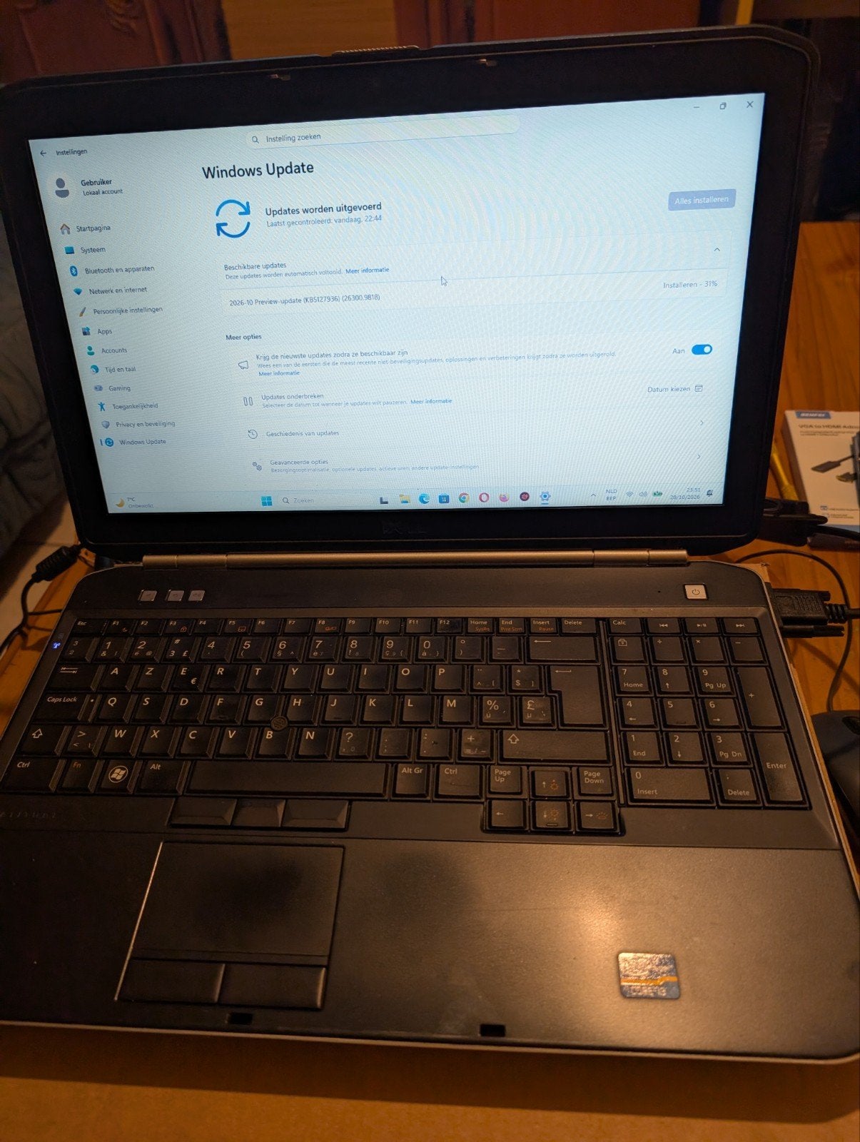 Laptop Dell Latitude E5520 zwart- zilver 15,6 inch scherm, 8 GB, Utilisé, SSD, Azerty