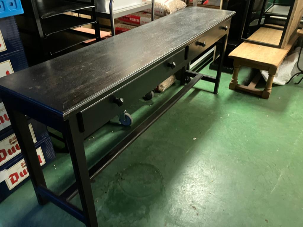 Mooie donker eiken sidetable, Maison & Meubles, Tables | Dessertes, Enlèvement, Comme neuf