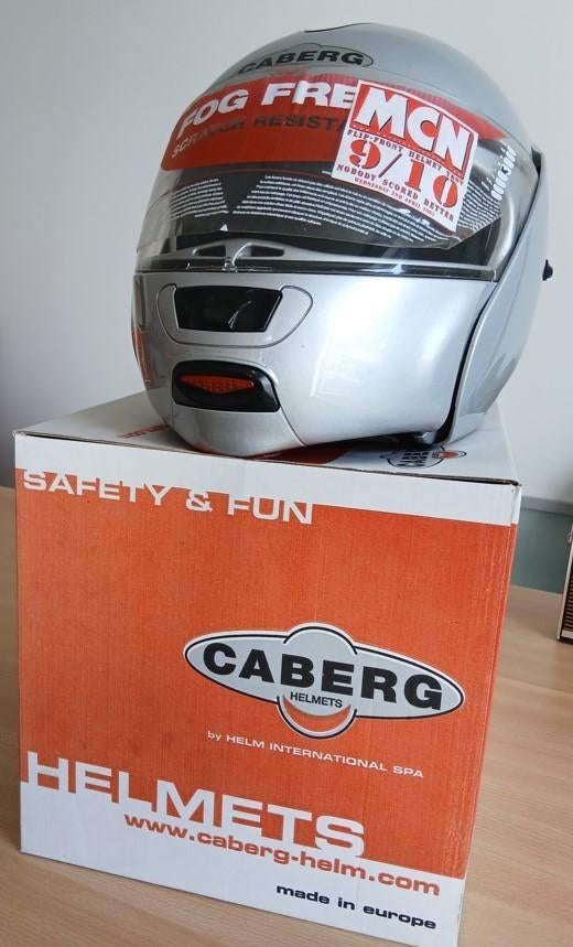 motohelm / casque de moto Caberg, Motos, Seconde main, Enlèvement, Casque système, Caberg