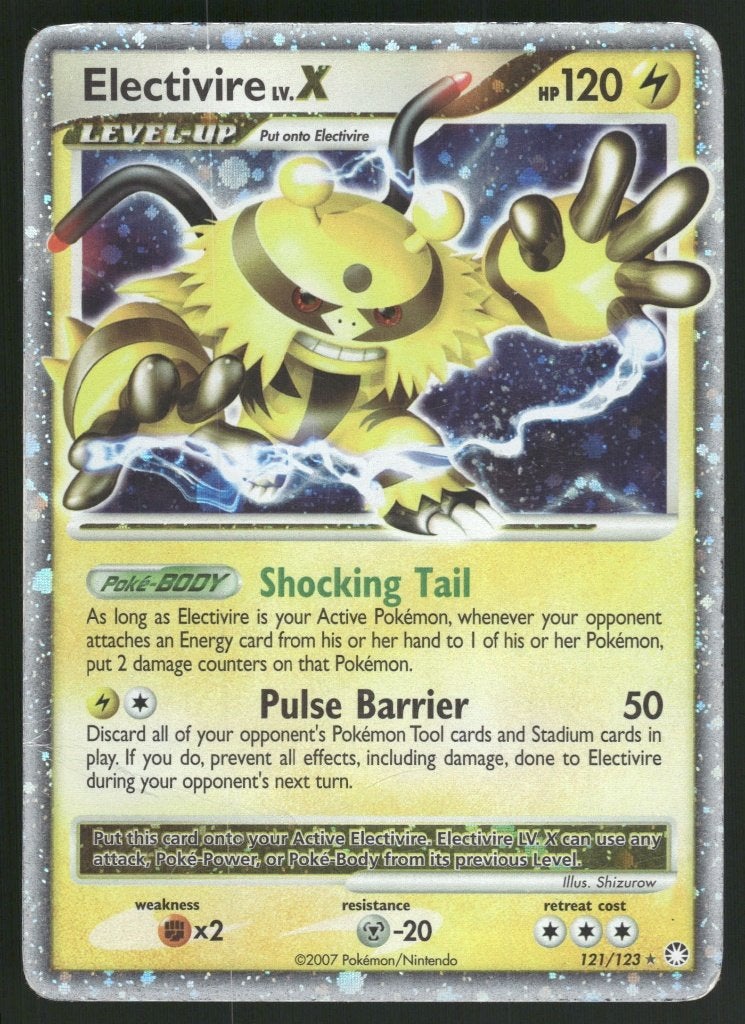 Electivire LV.X 121/123 - Mysterious Treasures (Fair), Envoi, Utilisé