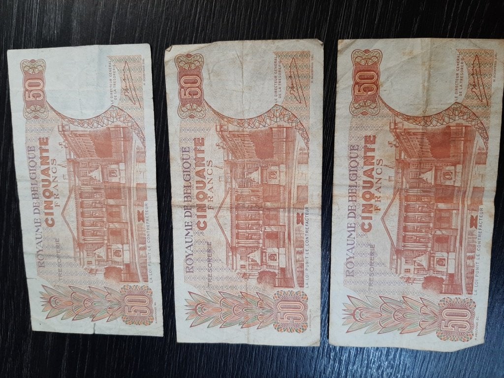 vieux billets de 50 BEF, Enlèvement, Série
