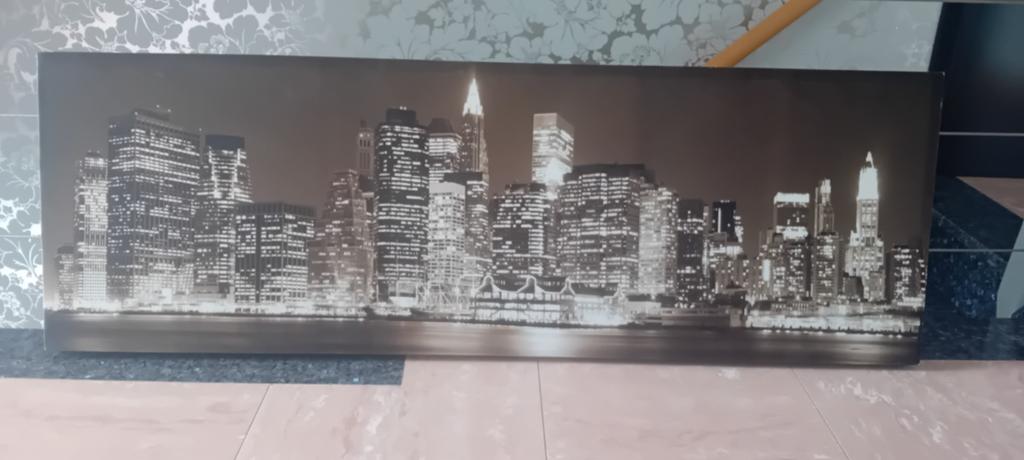 Canvas van New York City, Ophalen, Hout