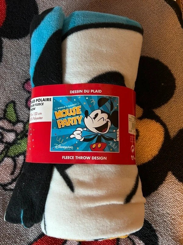 Disney Mickey Mouse deken/plaid, Enlèvement ou Envoi, Mickey Mouse, Neuf, Vêtements ou Textile