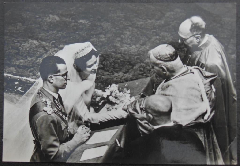 1960 Carte postale Mariage du Roi Baudouin et Fabiola, Verzenden, 1960 tot 1980, Ongelopen, Brussel (Gewest)