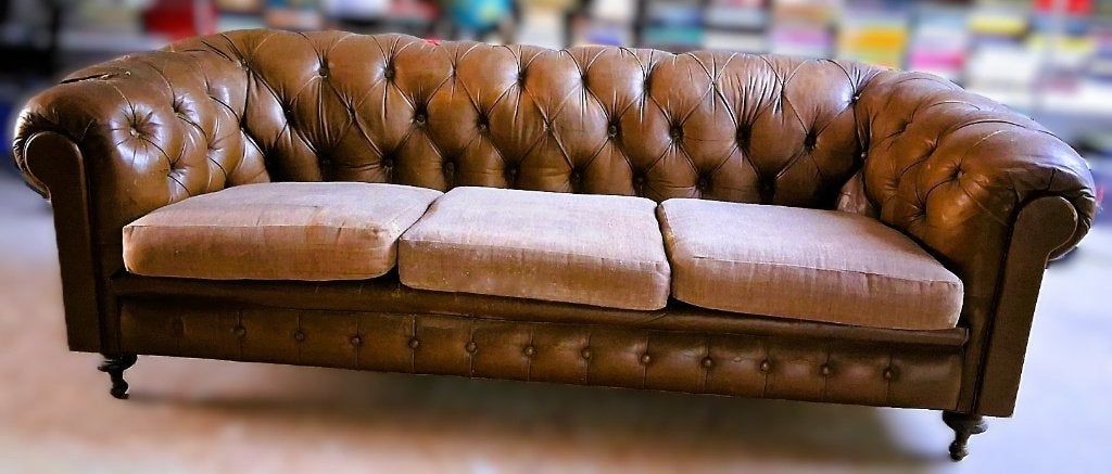chesterfield zetel, Ophalen, Gebruikt, 150 tot 200 cm, 75 tot 100 cm