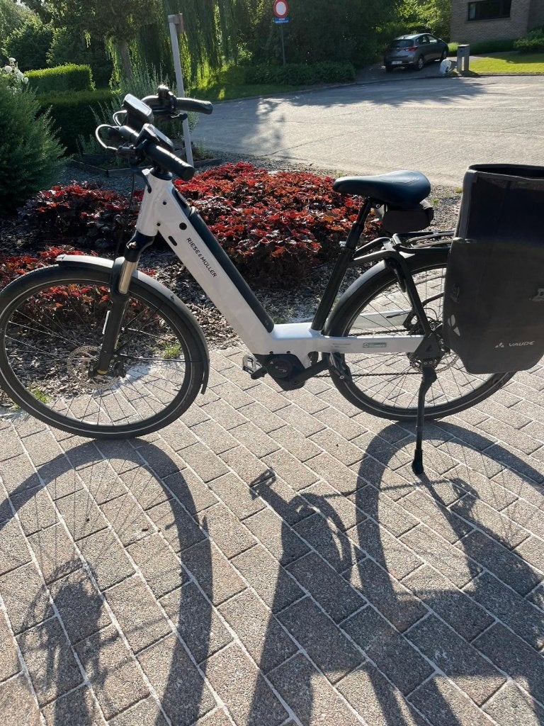 Riese & Müller elektrische damesfiets, Gebruikt, 50 km per accu of meer, 55 tot 59 cm, Ophalen