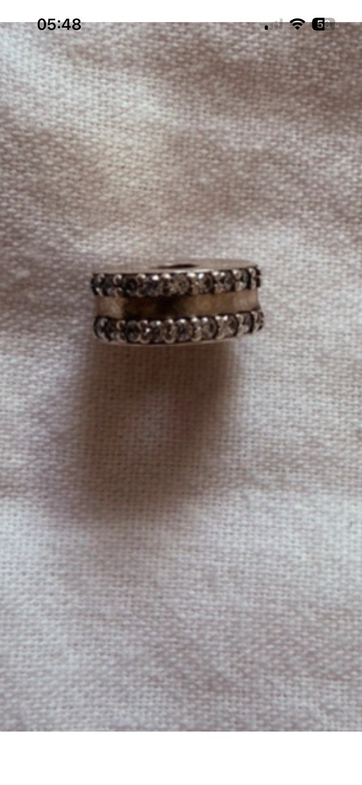 Pandora bedel in zeer goede staat., Handtassen en Accessoires, Ophalen of Verzenden, Zo goed als nieuw, Zilver, Pandora