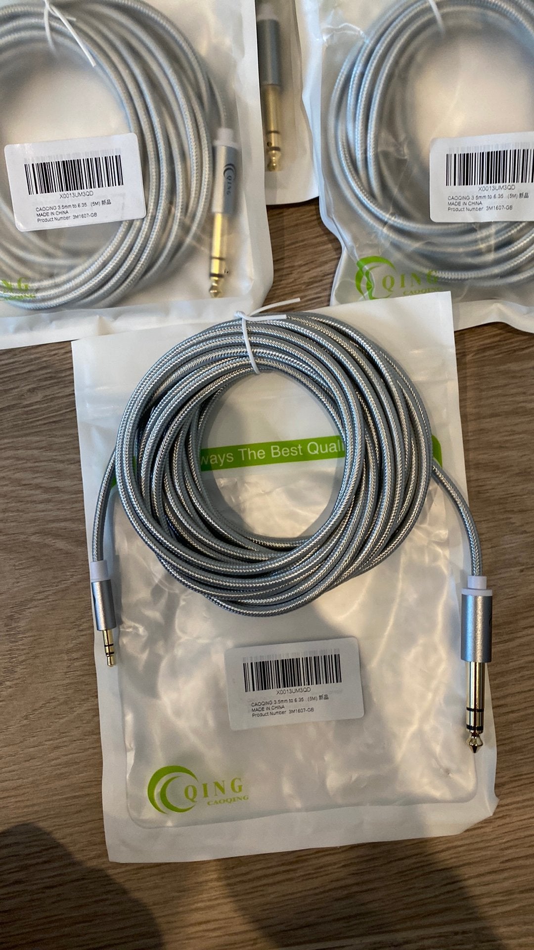 Jack 3,5mm️➡️Jack 6,35mm, lengte 5m, Ophalen, Nieuw