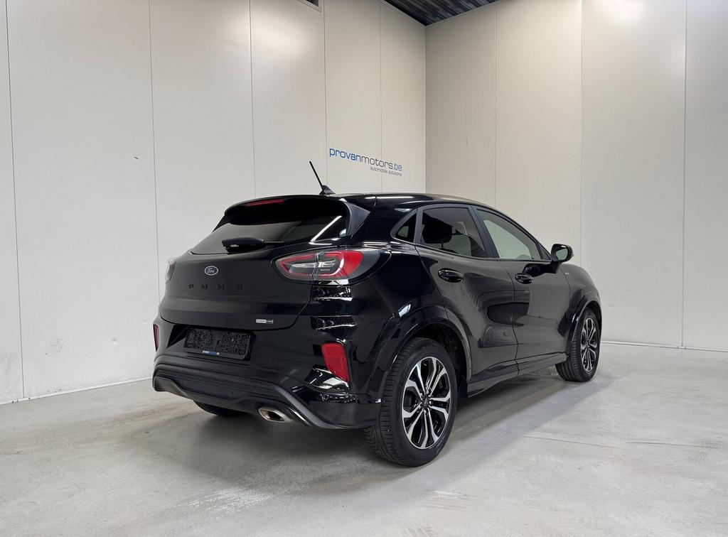 Ford Puma 1.0 Benzine ST-Line Autom. - GPS - Airco - Topsta, 4 deurs, Euro 6, 0 kg, Zwart