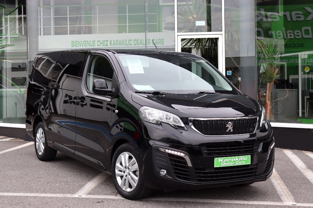 PEUGEOT EXPERT 2.0HDI L3 BTE AUTO DOUBLE CABINE 5PLACES TVAC, Auto's, Automaat, Dealer onderhouden, 4 cilinders, Zwart
