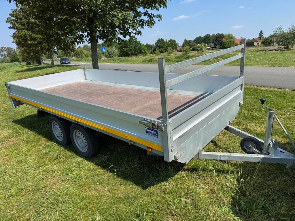 Plateau aanhangwagen 750 kg, Auto diversen, Aanhangers en Bagagewagens, Ophalen, Zo goed als nieuw