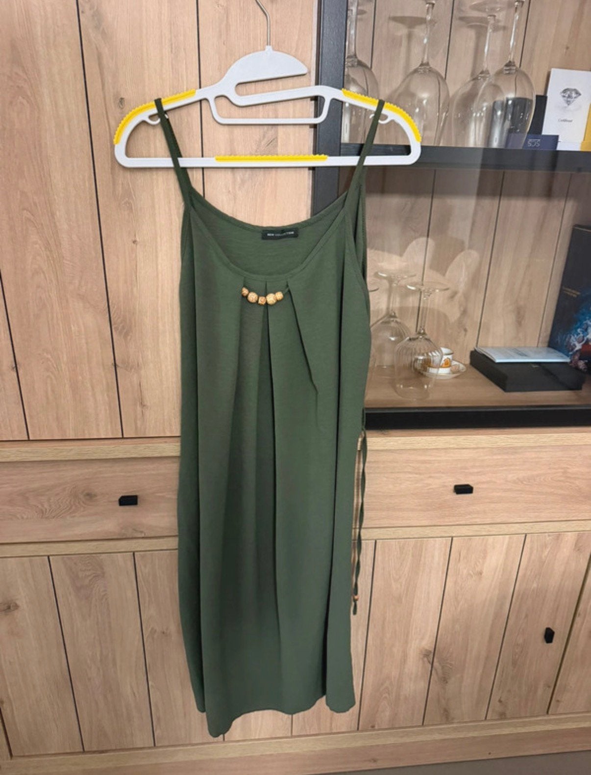 New Collection Groene Jurk Onesize, Kleding | Dames, Overige typen, Maat 46/48 (XL) of groter, Ophalen of Verzenden, Gedragen