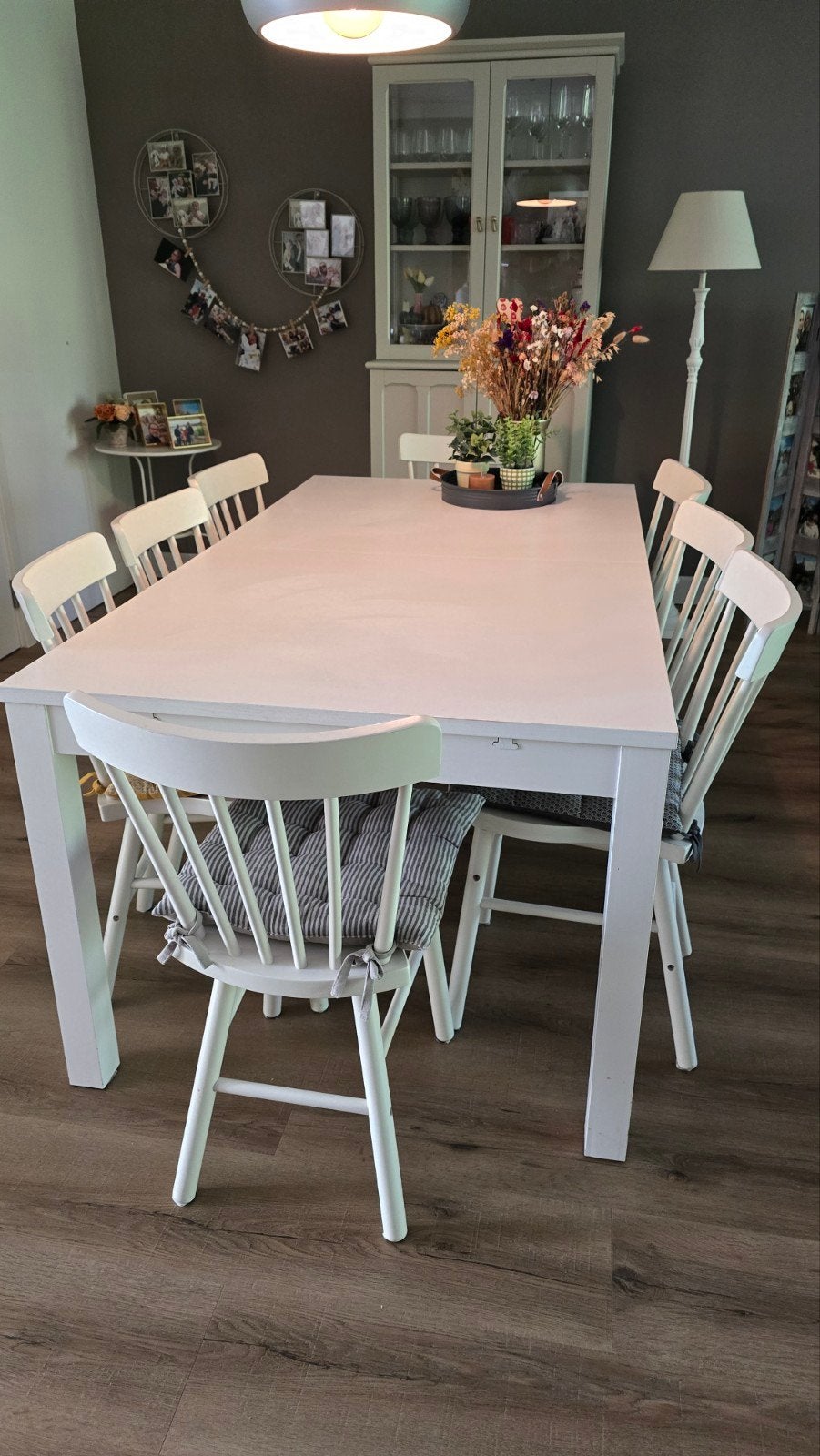 Table extensible IKEA BJURSTA + 8 chaises NORRARYD, Ophalen
