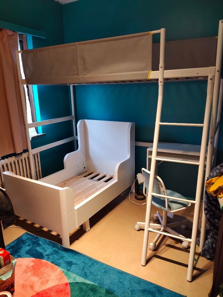 1 lit mezzanine et un lit pour enfants, 90 cm, Enlèvement, Utilisé, 200 cm