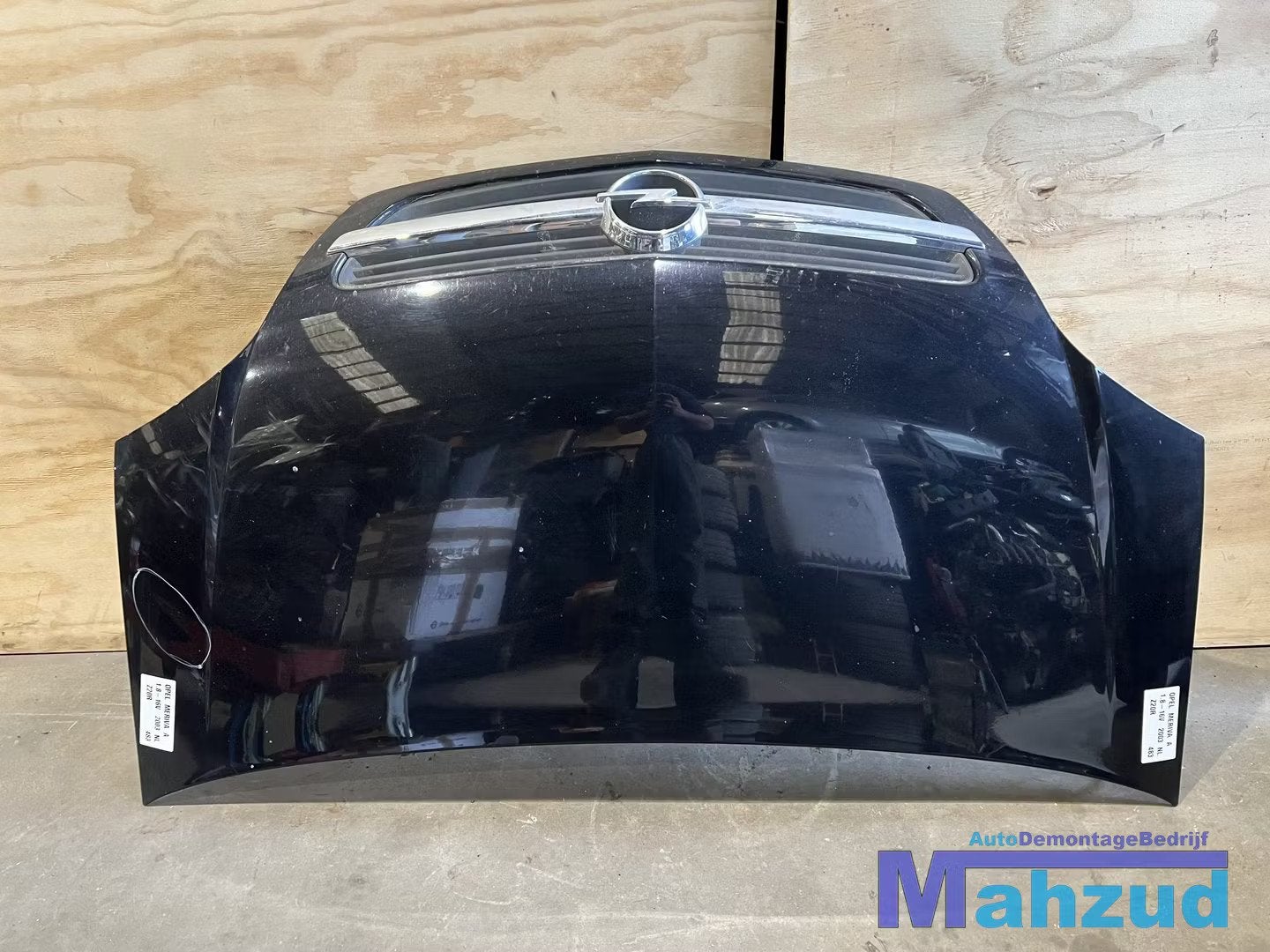 OPEL MERIVA A Zwart Z20R motorkap 2003-2010, Opel Automobile GmbH, Capot moteur, Opel, Bahnhofsplatz 1
65423  Russelsheim am Main, DE
