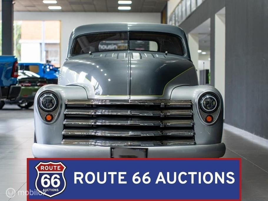 Chevrolet 3100 Pickup | 1948 | Route 66 Auctions, Auto's, Chevrolet, Zwart, Bedrijf, Handgeschakeld
