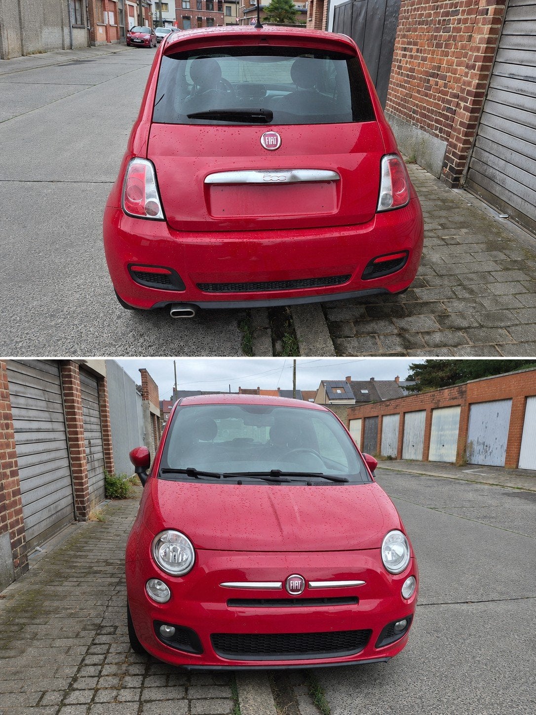 Fiat 500, Automaat, Euro 5, Zwart, Leder