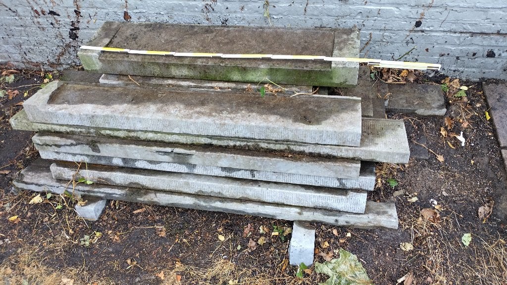 dorpel -arduin -blauwe steen, Doe-het-zelf en Bouw, Overige Doe-Het-Zelf en Bouw, Ophalen, Gebruikt
