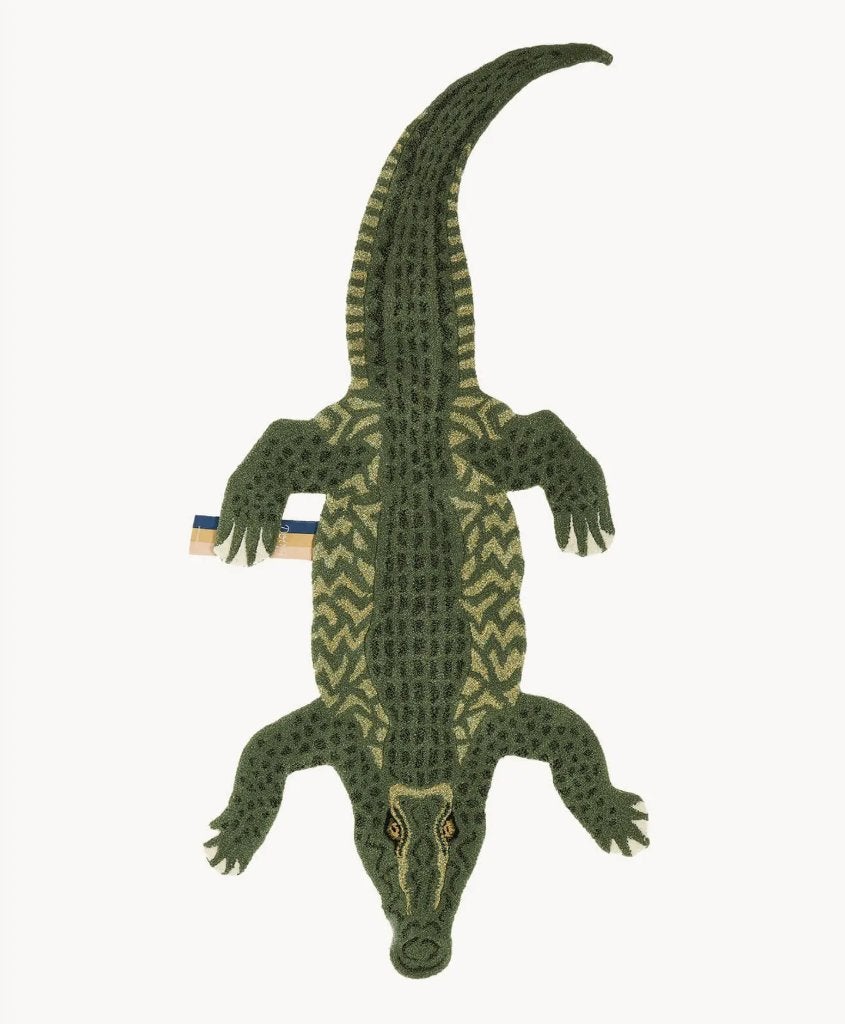 Tapijt babykamer Krokodil Doing Goods, Ophalen, Overige typen, Zo goed als nieuw, Handgemaakt