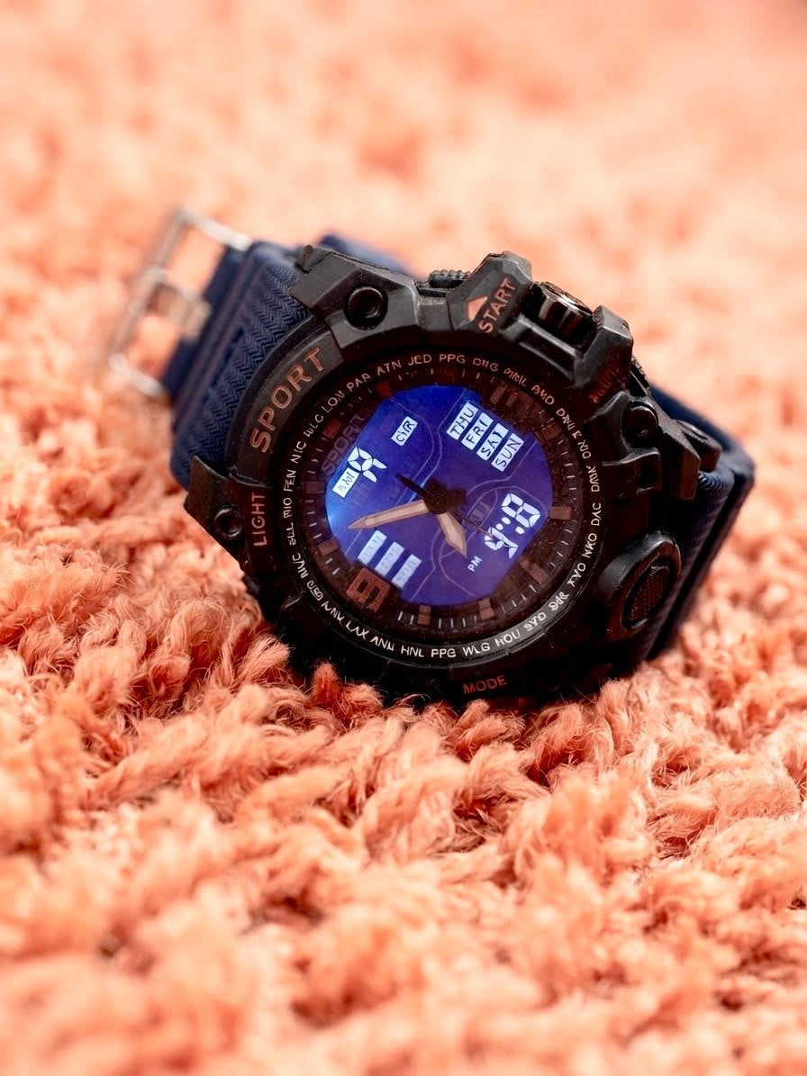 Montre Homme Sport Analogique & Numérique – Chrono –Étanche, Autres marques, Enlèvement ou Envoi, Autres matériaux, Autres matériaux