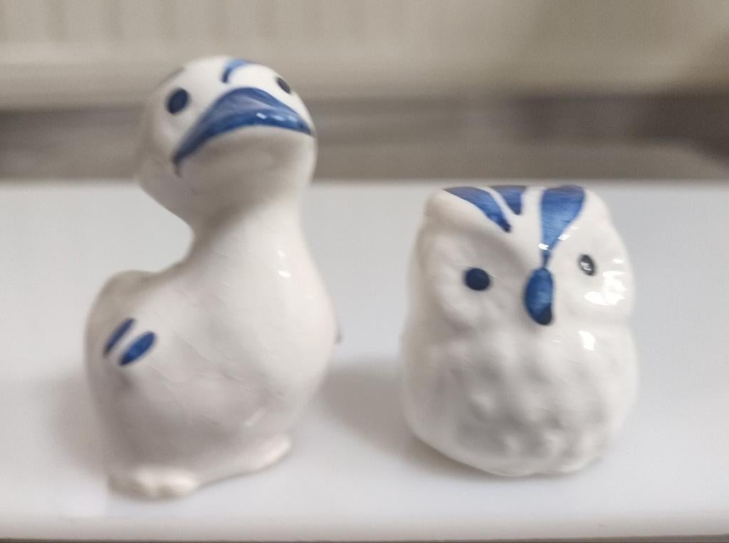 2 figurines de boîte aux lettres en forme de hibou et de can, Enlèvement ou Envoi, Comme neuf, Animal