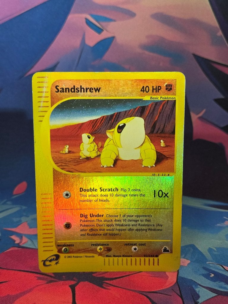 Pokémon Sandshrew Reverse Holo 92/144 – Skyridge (2003), Ophalen of Verzenden