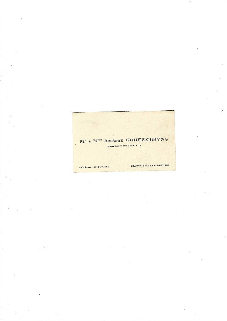 Carte de visite ancienne, Verzamelen, Geboortekaartjes en Visitekaartjes, Verzenden, Visitekaartje