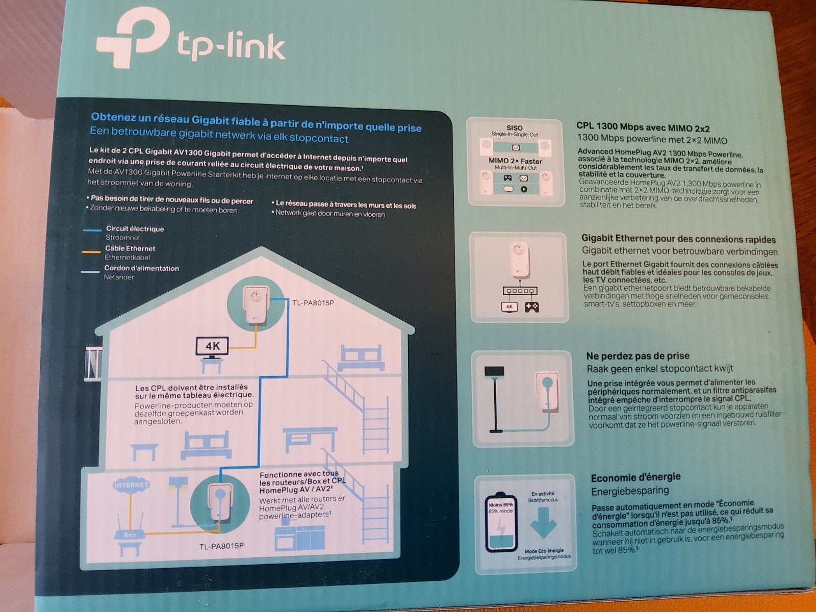 commutateur réseau  2 CPL TP-LINK, Enlèvement ou Envoi, Comme neuf