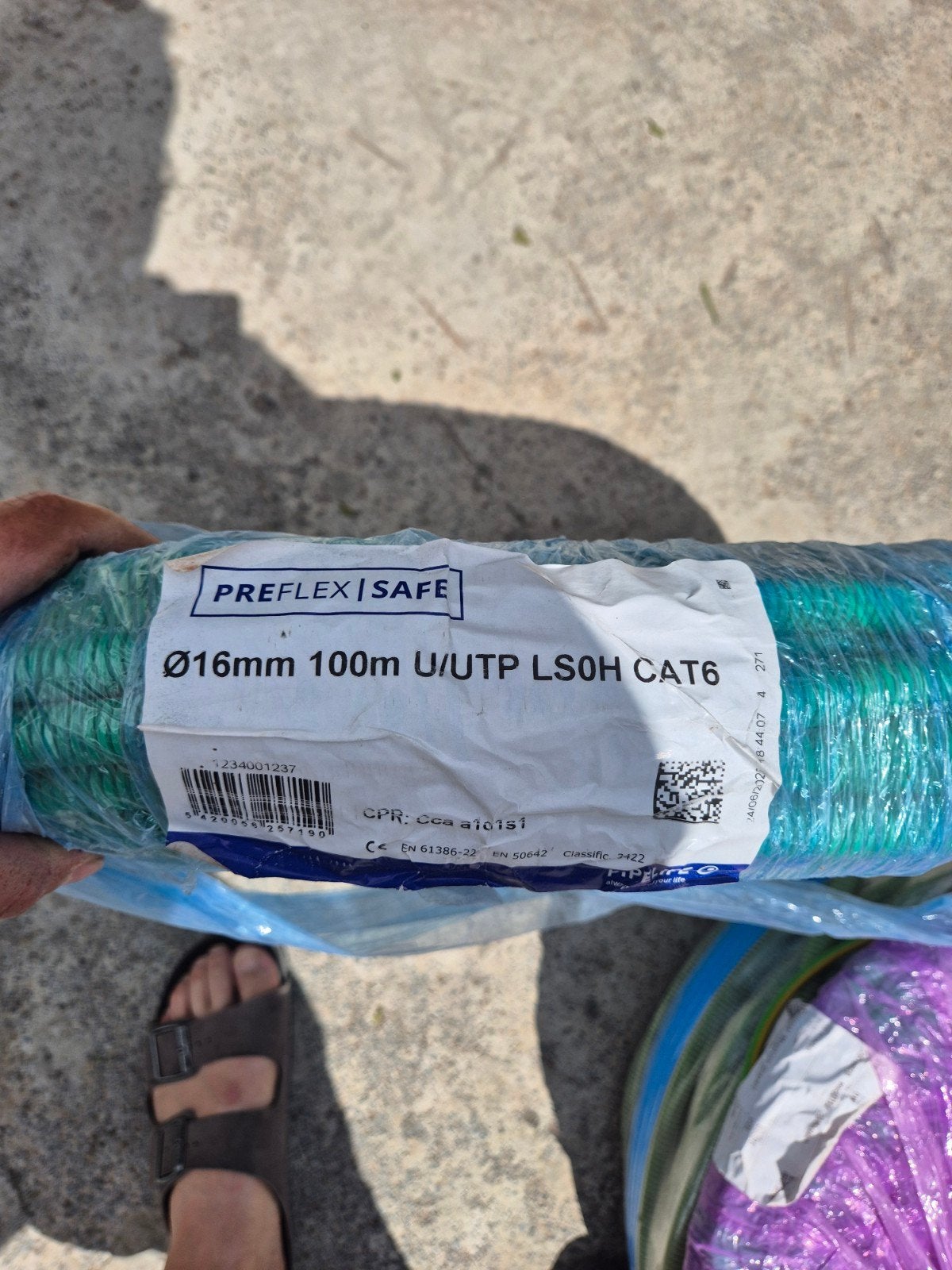U/UTP cat6 +-30lm, Enlèvement