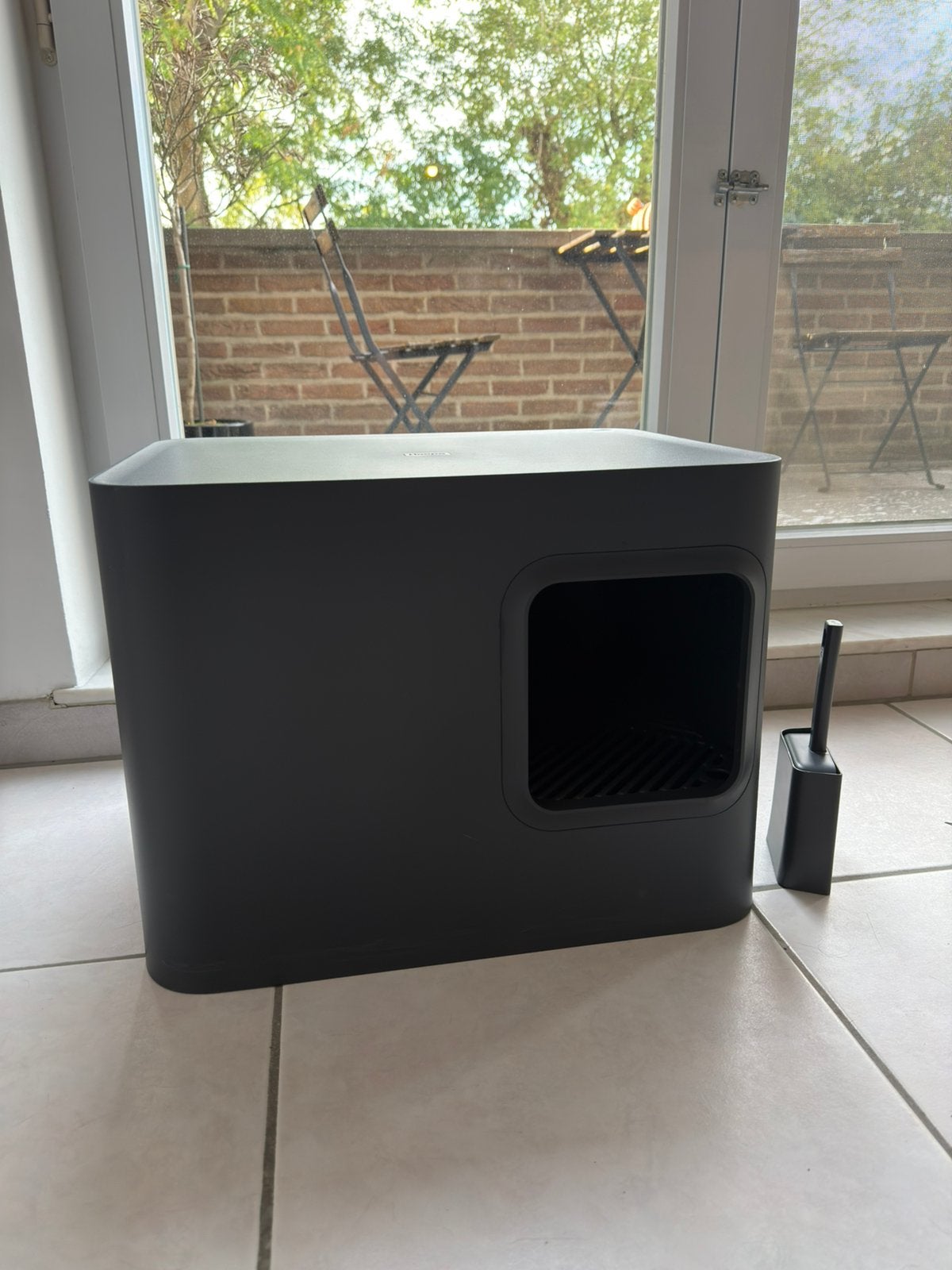 Hoopo Dome kattenbak – donkergrijs, Ophalen, Zo goed als nieuw, Gesloten