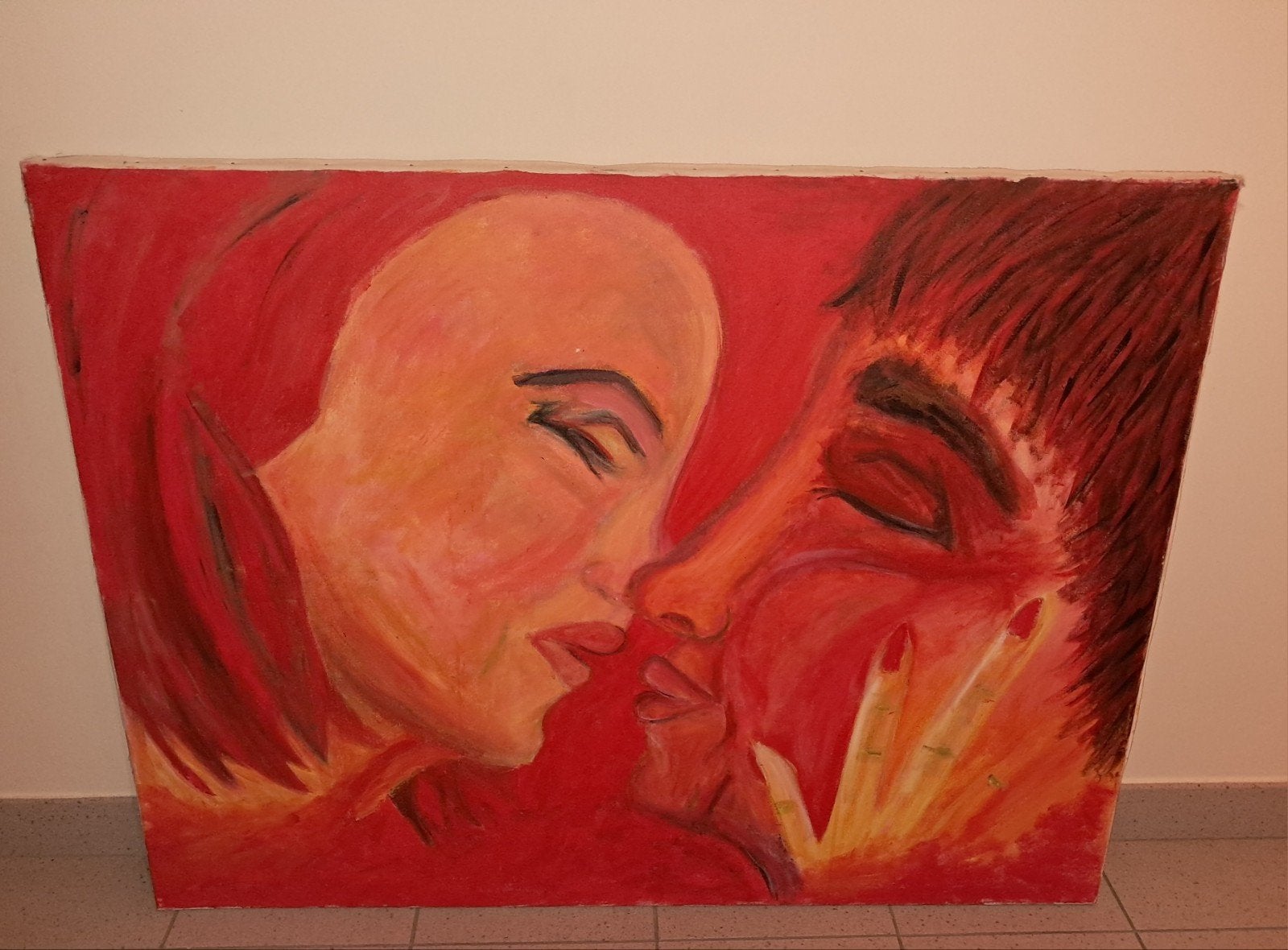 Schilderij 120 x 90 cm, Ophalen
